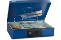 RIEFFEL Geldkassette DeLuxe 3, DELUXE3BL, 23x18,5x8cm blau