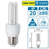LED-Leuchte mit E27 Sockel, 10 Watt (entspricht ca. 60 Watt), warmwhite