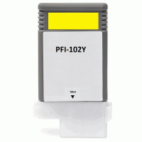 Canon PFI-102Y kompatible Tintenpatrone yellow, 130 ml