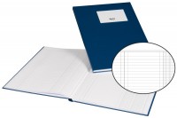 BIELLA Geschäftsbuch A4, 60948005, blau, liniert 80 Blatt