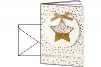 SIGEL Weihnachts-Karte/Couvert A6/A5 220+100g 10+10 Stück, DS059