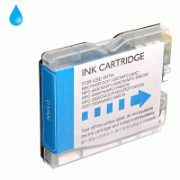 Tintenpatrone cyan, 12 ml. kompatibel zu Brother LC-970C, LC-1000C
