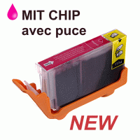 Tintenpatrone magenta, 13.8 ml. NEW ! MIT Chip. kompatibel zu Canon CLI-8M
