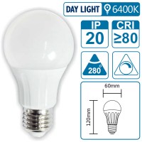 LED-Leuchte mit E27 Sockel, 15 Watt (entspricht ca. 120 Watt), daylight