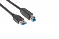LINK2GO USB 3.0 Cable A-B, US3213FBB, male/male, 1.0m