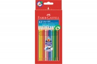 FABER-CASTELL Farbstifte Colour GRIP, 112412, 12 Farben