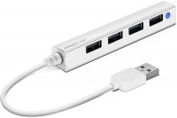 SPEEDLINK SNAPPY USB Slim Hub 2.0, SL140000W, 4-port, passive, white