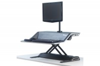 FELLOWES Sit Stand Workstation, 7901, black