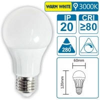LED-Leuchte mit E27 Sockel, 15 Watt (entspricht ca. 110 Watt), warmwhite