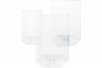 BÜROLINE Kreuzboden Beutel 95×160mm transparent 10 Stück, 423001