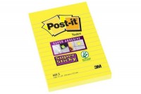 POST-IT Block Super Sticky 102x152mm, 660-S, gelb/75 Blatt, liniert