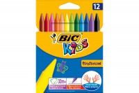 BIC Wachsmalstifte Kids, 920299, 12 Farben  Etui