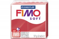 FIMO Knete Soft  56g, 11056-26, rot