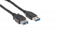 LINK2GO USB 3.0 cable A-A, US3111KBB, male/female, 2.0m