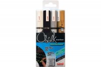 UNI-BALL Chalk Marker 1.8-2.5mm 4 Farben 4 Stück, PWE5M.4C