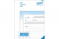 SIMPLEX Quittungen F A6, 15304F, blau/weiss 100x2 Blatt