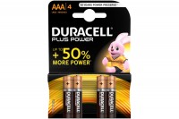 DURACELL Batterie Plus 1.5V, DUR018457, Micro/LR03/AAA 4 Stück