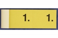 SIMPLEX Garderobenblock Nr. 1-100, 13071, gelb  100 Blatt