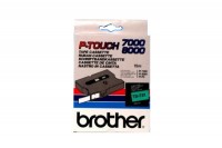 Brother Schriftbandkassette Kartonage für Hakenwand schwarz/grün (TX-731)