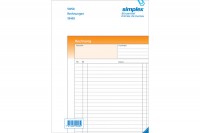 SIMPLEX Rechnungen D A4, 15403D, orange/weiss 50x2 Blatt