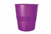 LEITZ Papierkorb WOW 15 Liter, 52781062, violett metallic