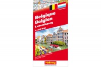 HALLWAG Strassenkarte, 382830007, Benelux  1:250'000