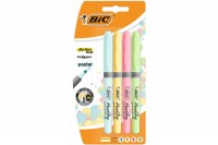BIC Textmarker Pastel 1.6-3.3mm 4 Farben, 964859