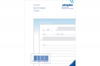 SIMPLEX Quittungen D A6, 15300D, blau/weiss 50x2 Blatt