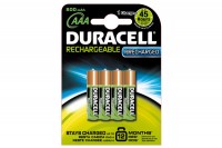 DURACELL StayCharged Akkus, HK03DX, AAA, 800 mAh  4 Stück