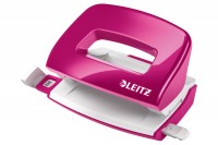 LEITZ Locher NeXXt 5060 WOW, 50601023, pink metallic, 10 Blatt mini