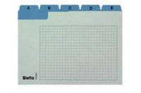 BIELLA Kartei-Leitkarten  A6, 219625.05, blau, A-Z,verstärkt,25-teilig