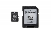 INTENSO Micro SDHC Card PRO 32GB with adapter, UHS-I, 3433480