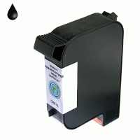 Tintenpatrone schwarz, 42 ml. kompatibel zu HP C6615DE