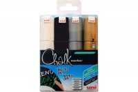UNI-BALL Chalk Marker 8mm 4 Farben 4 Stück, PWE8K.4C
