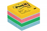 POST-IT Würfel Mini 51x51mm, 2051-U, 4-farbig/4x100 Blatt