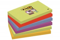 POST-IT Block Super Sticky Marrakesch, 6556SSMAR, 5-farbig, 6x90 Blatt 127x76mm