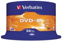 VERBATIM DVD-R Spindle 4.7GB, 43548, 1-16x  50 Pcs